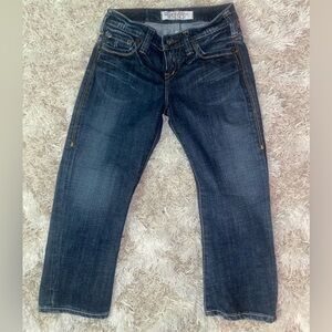 1921 Western Glove Works Cowboy Skinny Crop Womens Jeans Size 24 Y2K lowrise